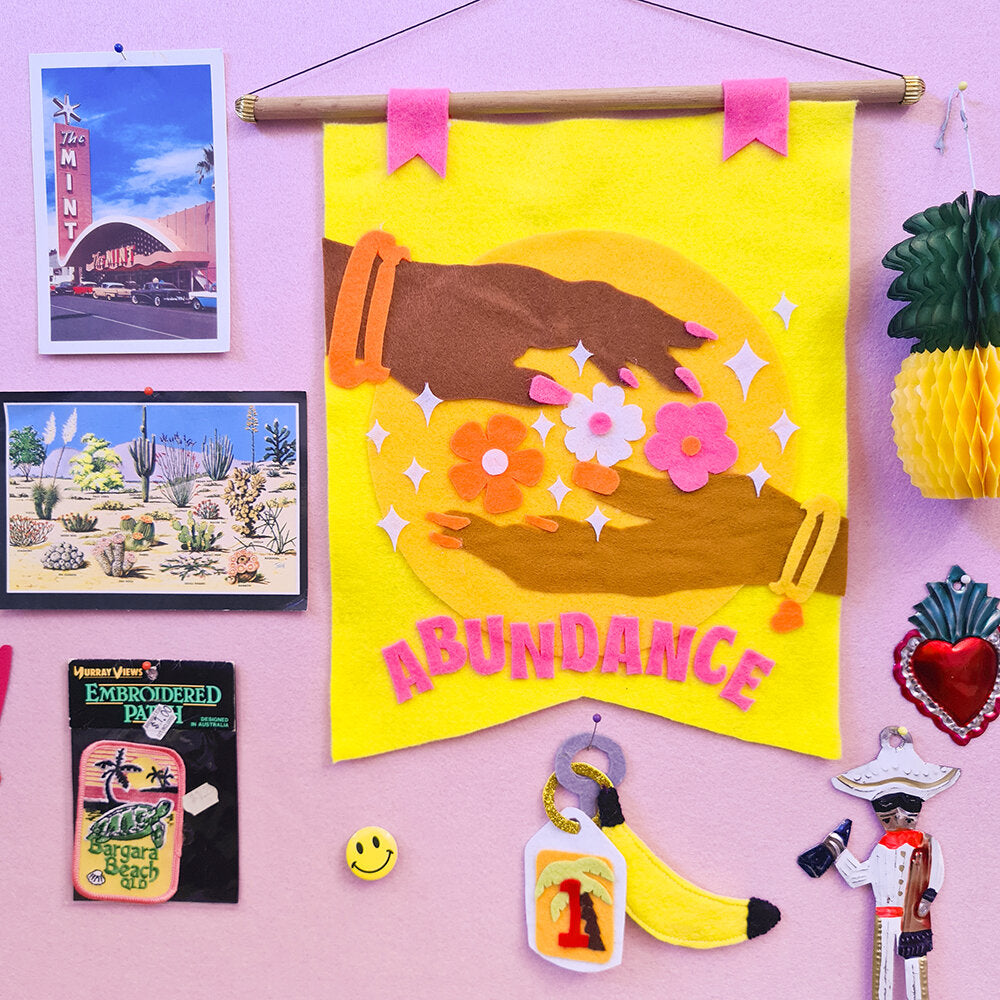 Abundance Pennant (SVG + PDF Digital Template)