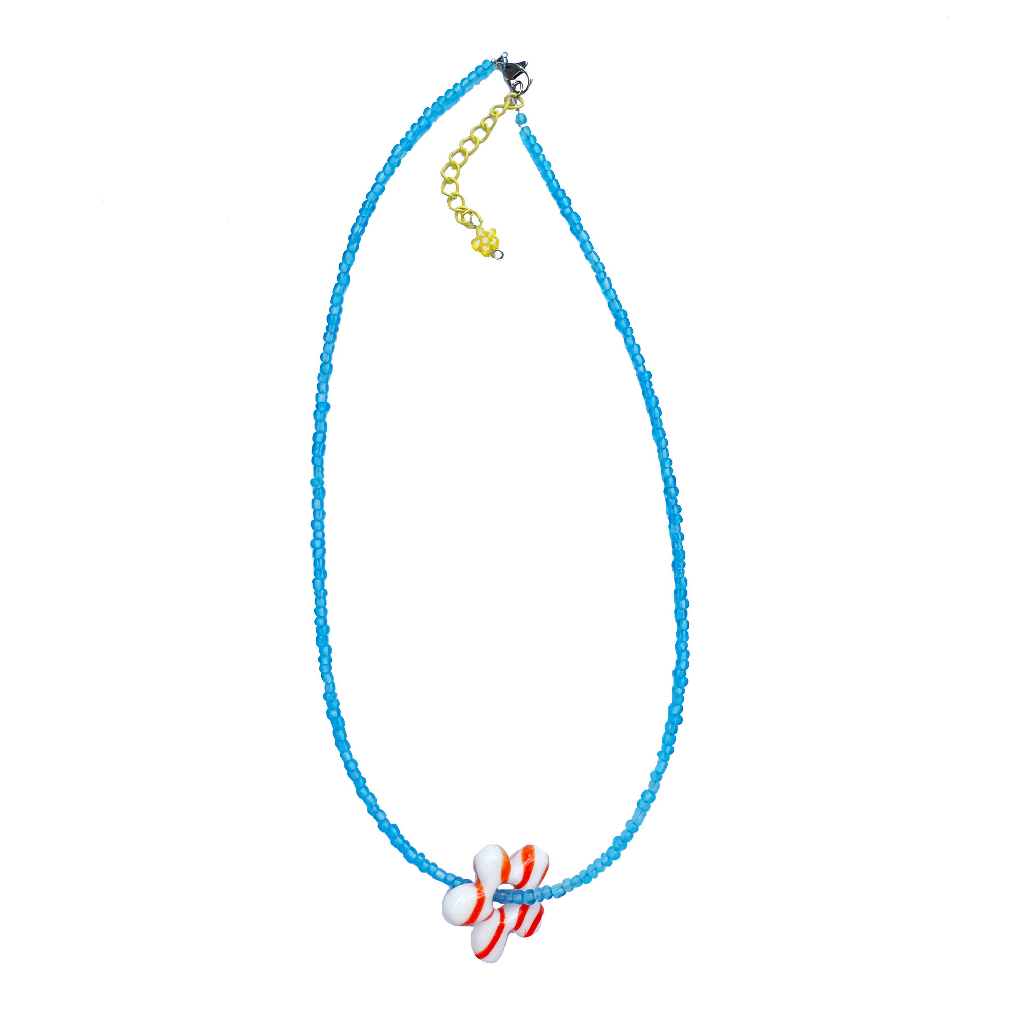 Flower Necklace - Blue